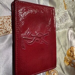 Yves Saint Laurent Red Card Holder with COA